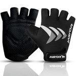 Mayor Freedom Gym Gloves for Men & Women, Workout & Weightlifting Accessories (Grey/Black), One Size, Neoprene