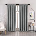 nanbowang Velvet Curtain for Living Room Super Soft Velvet 120 Inches Long Curtains Blackout Curtains for Bedroom Heavy Velvet Curtains Grommet Velvet Curtain Panels Set of 2 Panels Light Grey