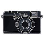 PinMart's Black Camera Photography Lover Enamel Lapel Pin