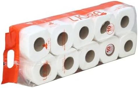 Liora Toilet Paper Roll 10 in 1 3Ply, Total 10 Rolls, Soft tissues | Easy to use | All types of dispenser compatible