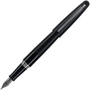 Pilot Metropolitan Collection Black Barrel Medium Nib Fountain Pen, Black Ink