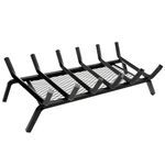 Nouetele 27INCH Fireplace Grate with Ember Screen 5/8" Square Steel bar