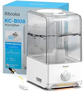 Rbioko 6.5L Humidifiers for Large Room Bedroom, Cool Mist Ultrasonic Vaporizer for Home Whole House Babies, Customized Humidity, Night Light, Whisper-Quiet