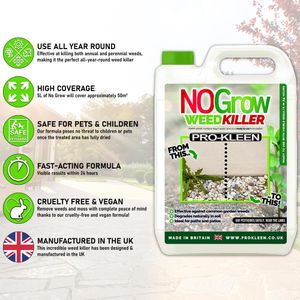 Pro-Kleen NOGrow Weed Killer 5L – Powerful Garden Herbicide
