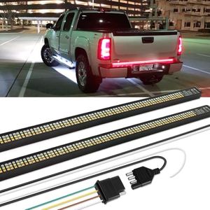 DREAMOTOR Tailgate Light Bar, 60inch Truck Tailgate Light Strip, Triple Row 864 LED Brake Light Strip Compatible with GMC Sierra Chevrolet Silverado Ford F150 F250 Dodge Ram 1500 2500 Toyota Tundra