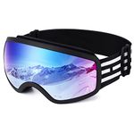 EasYoung Kids Ski Goggles, Children Skiing Snowboard Goggles for Boys Girls Junior, Snow Glasses Helmet Compatible