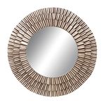 Deco 79 Wall Mirror, Iron MDF, Silver, 41 Inches