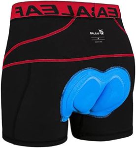 BALEAF Men's 3D Padded Bike Shorts Cycling Underwear MTB Liner Road Biking Bicycle Clothes Red S
