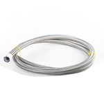 AC PERFORMANCE -3 an Stainless Steel Braided PTFE Hose for Teflon Fitting, Brake, E85, Alcohol, Transmission, Clutch, Nitrous, Power Steering, Oiling, Coolants, Hydraulics & Vacuum (5 feet, AN3)