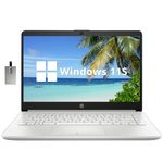 HP Premium 14" Stream HD Laptop, Intel Celeron N4120, 4GB RAM, 64GB eMMC, HD Webcam, UHD Graphics, Bluetooth, WiFi5, HDMI, 1 Year Office 365, Win 11s, Silver, Parent