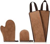 Dacitiery Self Tanning Mitt Set 3 in 1 Tan Mitt Applicator Self Tanning Mitt Applicator Reusable Tanning Glove for Self Tan for Mit Back Applicator