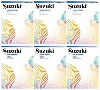 NEW SET! Suzuki Violin School Volumes Set (6 Books) - Volume 1, 2, 3, 4, 5, 6