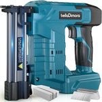 18GA Cordless Brad Nailer for Makita 18V Battery, 2 in 1 Nail Gun & Staple Gun with 1000 Nails &1000 Staples, Battery Powered Nail Gun for Home Improvement(No Battery)