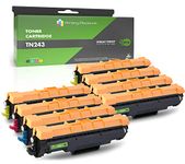 Printing Pleasure TN247 TN248 Replacement for Brother TN-247 TN-248 Toner Cartridge Compatible with Brother HL-L3210CW HL-L3230CDW HL-L3270CDW MFC-L3710CW MFC-L3750CDW 2 SET Black Cyan Magenta Yellow
