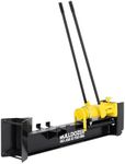 Charles Bentley BULLDOZER PRO 10 Ton Hand Operated Heavy Duty Hydraulic Log Splitter, No Electricity Required, Two Speed Pump, Horizontal, Rubber Handles, 10 Ton Splitting Force (113X30cm)