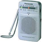 Panasonic RF-P50d Pocket AM/FM Radio Silver RF-P50D