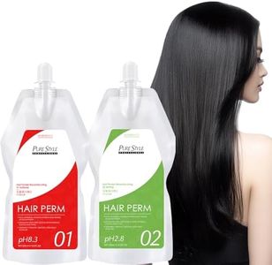 Professional Hair Straightening Cream Kit(Straightener +Neutralizer), Japanese Formula for Gentle, Long‑lasting Straightening, with Argan Oil Nourish Repair, Home Use Hair Perm Cream for All Hair