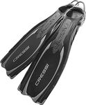 Cressi REACTION EBS Fersenbandflosse (Made in Italy) Black black / silver Size:XS/S (35/38)