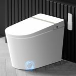 EPLO Smart Toilet Bidet,Auto Open/Close lid,Blackout Flush,Heated Seat,Dual Auto Flush,Foot Sensor Operation,LED Display,One Piece Elongated Modern Bidet Toilet Combo G20