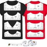 9Pcs Tshirt-Ruler Guide to Center V