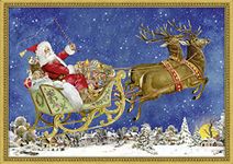 Nostalgic Christmas Sleigh A4 Traditional German Advent Calendar Coppenrath