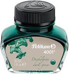 Pelikan 4001 Bottled Ink for Fountain Pens, Dark Green, 30ml, 1 Each (300056)