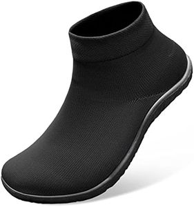 SKASO Minimalist Barefoot Sock Shoes for Women Men Minimalist Mesh Non Slip Water Shoes Slip On, A-Black, 11.5-12.5 Women/9-10 Men, 11.5-12.5 US Women/9-10 US Men (S-YLA09-Black-XL)