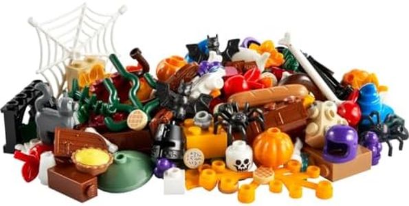 LEGO 40608 6+ 118 Pezzi Halloween Fun VIP ADD-On Pack Cool polybag con Divertenti mattoncini e Pezzi Casuali tra Cui Ragni, zucche, Pipistrelli e Mele