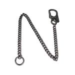 Ahiller Biker Wallet Chain, Heavy Duty Pocket Chain with Round Clasp, Men Chains for Keys, Jeans, Purse and Handbag (T-Black, 1)