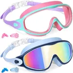 Keary 2 Pack Swim Goggles for Kids 