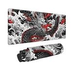 Black and Red Japanese Dragon Wave 