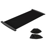Tianbi Slide Board - Polyvinyl Chloride (PVC) Balance Board for Fitness Workout, Sliding Slimming Exercise Mat for Leg Pot Training, Anti-Slip Design for Home Use, Includes Shoe Covers