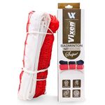 Vixen Nylon Badminton Net | Standard Size Durable Sports Net with Strong Border & Ropes | Indoor & Outdoor Badminton Practice & Match Play (Sniper Badminton Net)