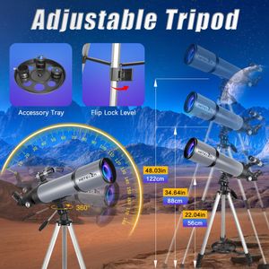 HETEKAN 90mm Refractor Telescope – Portable Astronomy Scope