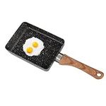 Agatige Japanese Omelette Pan, Nonstick Small Frying Pan Pancake Pan Tamagoyaki Egg Roll Pan for Induction Cooker Gas Stove, 14.0 x 5.1inch