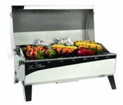 Kuuma Stow and Go Propane Tabletop and Mountable Grill - Stainless Steel Gas Grill with Foldable Legs | Great for Camping, Boating, Picnics, Barbeques & More |13,000 BTUs - (58130)