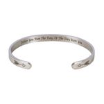 Myjewel Inspirational Stainless Steel Cuff Bangle Bracelets With Mantra Quote - Gifts For Best Friends, Daughter, Sister, Niece, Coworker - Take Charge: Run Your Day, Don't Let It Run You For Women