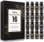 Essential Oils Set - 16 Pcs Premium Essential Oil Kit for Candle Making, Diffusers, Massages, Aromatherapy, Skin Care - Lavender, Eucalyptus, Peppermint, Tea Tree Aromatherapy Oils