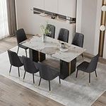 MUUOKY 71'' Dining Table Set for 8，