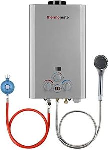 Gas Water Heater, Thermomate BE211S 8L Tankless Propane Water Heater, Portable Instant Gas Boiler, Use for Outdoor Showers, Washing Horses, Camping, RV [Energy Class A]
