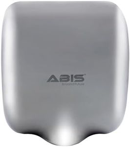 ABIS Hand Dryer, Stainless Steel, Polished Chrome, 1 Unit