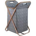 CleverMade Laundry Hamper; X-Frame Laundry Basket with Removable Bag; Stylish Room Decor for Home, Apartment, or Dorm Room