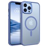 BENTOBEN for iPhone 13 pro Phone Case,iPhone 13 pro Case [Compatible with MagSafe] Translucent Matte Slim Shockproof Women Men Girl Protective Case, Blue