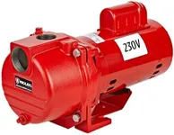 Red Lion RL-SPRK200 230 Volt, 2 HP, 76 GPM Cast Iron Sprinkler/Irrigation Pump with Thermoplastic Impeller, Red, 97102001