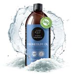 Organic Magnesium Oil - 100% Pure Topical Magnesium Chloride for Leg Cramps from Ancient Zechstein Seabed | Perfect for Sports, Relaxing & Sleep | Spray Bottle Refill (1000 ml)