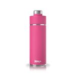 Ninja Thirsti Water Bottle and Flask 530 ML with Leak-Proof Lid, Designed for Carbonated, Hot & Cold Drinks, Ideal for Travel & Sports, Triple Insulated, Stainless Steel, Hot Pink, DW1801EUUKBP