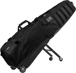 Sun Mountain ClubGlider Meridian - Prestigious Golf Travel Bag with Wheels for Ultimate Convenience - Heavy Duty Golf Travel Bag with Dense Foam Padding for Protection and Spacious Storage - Black