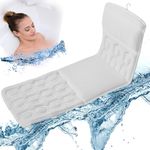 Bath Pillow - Exclusive Design Extra Seat Cushioning For Ultimate Plush Comfort & Relaxation | Spa Bathtub Full Body Mat Pillow