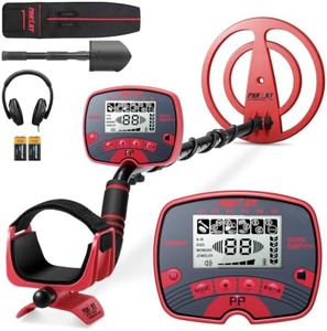 PANCKY Metal Detectors, Adults Metal Detector with LCD Display, 5 Modes, Advanced DSP Chip 10" Coil