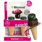 Blumat Classic XL Automatic Self Watering Plant Stakes (2 Pack) | Vacation Plant Watering Spikes | Houseplant Water Care for Indoor or Outdoor Plants